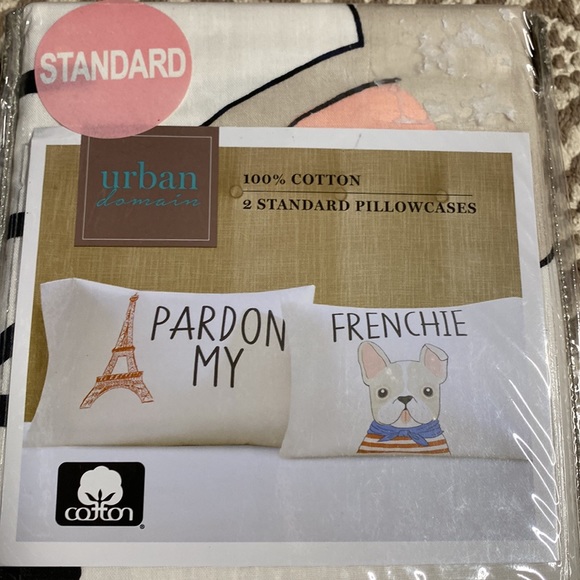 Frenchie French bulldog pillowcases new standard size - Picture 2 of 3